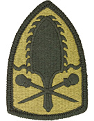 322nd Civil Affairs Brigade OCP Scorpion Shoulder Patch With Velcro